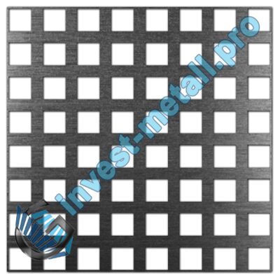 Перфорированный лист Qg 1,25х2,5 м, толщина 1 мм, шаг 7